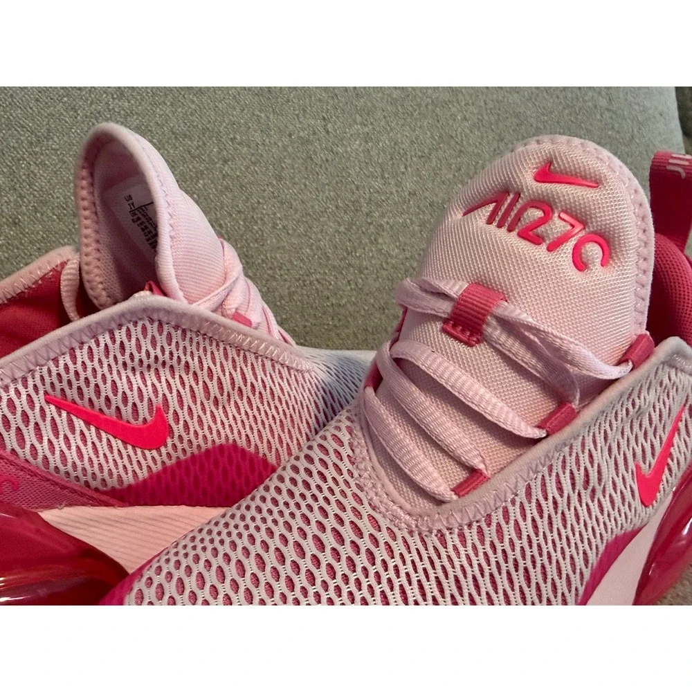 Nike Air Max 270 Kids Pink Foam Hyper Pink Sneakers IQ9200-663 Size 1Y